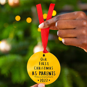 First Christmas As Parents Christmas Decoration