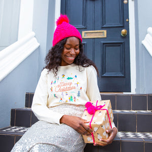 Merry Christmas' Retro Sweatshirt Jumper