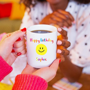 Smiley Face Birthday Celebration Mug