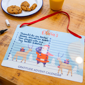 Personalised Children's Gratitude Christmas Advent Calendar