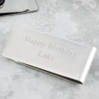 Map Personalised Money Clip