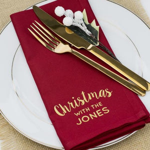 Personalised "Christmas With The..." Napkins