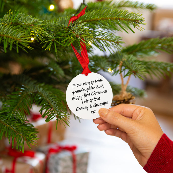 Baby's First Christmas Personalised Christmas Tree Decoration
