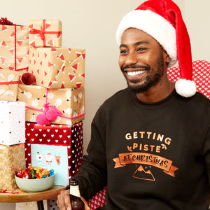 'Getting Piste' at Christmas Bold Jumper