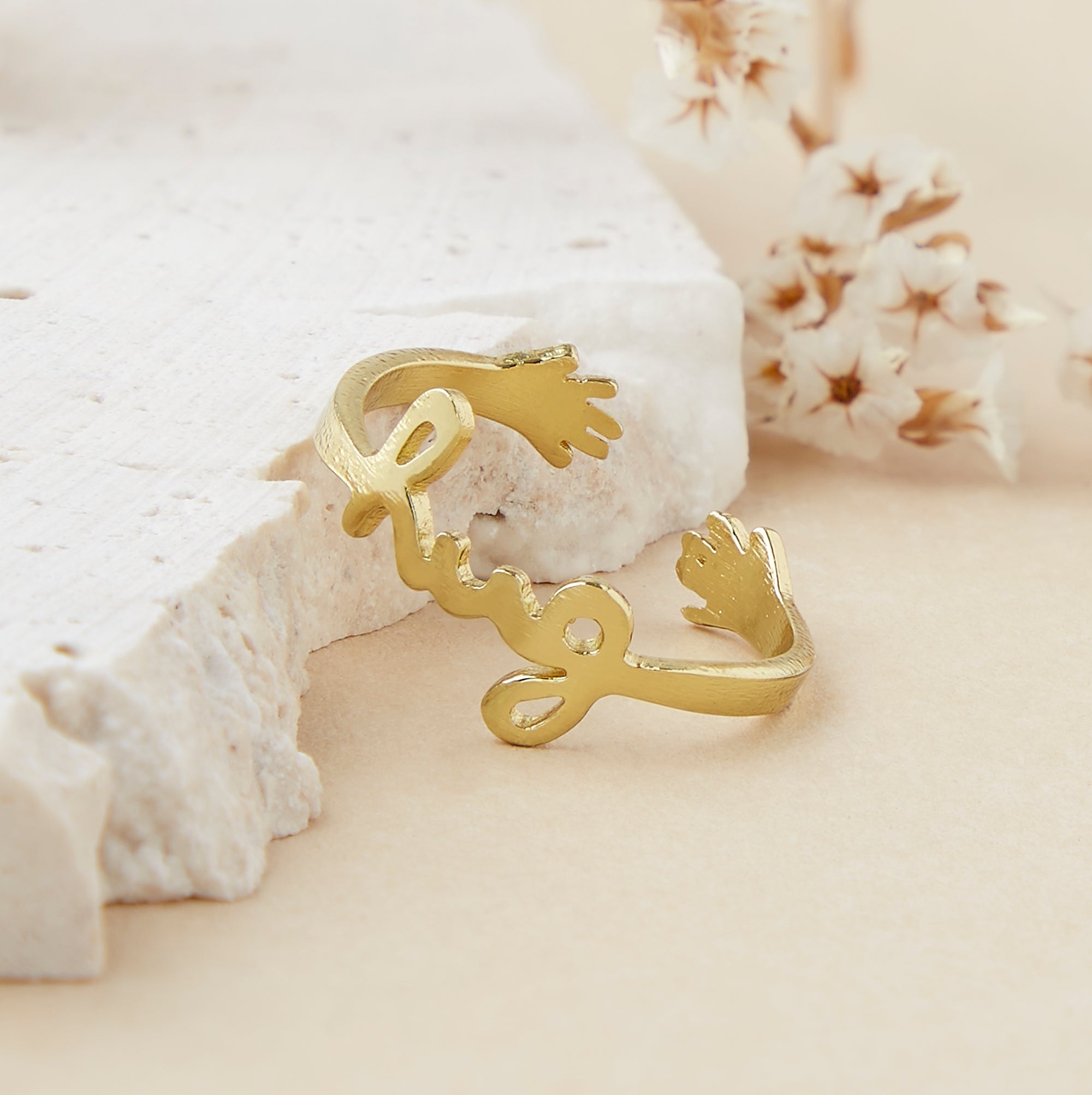 Hug ring white gold cheap