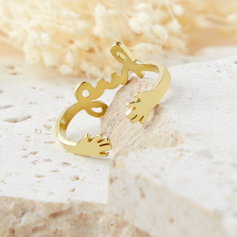 Gold Plated Hug Ring
