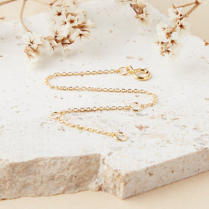 Gold Plated Mini Rose Quartz Gemstone Necklace
