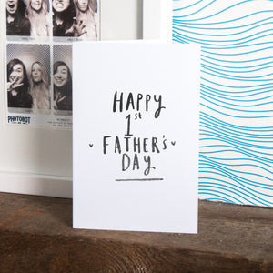 Happy 1st Father's Day' Greetings Card