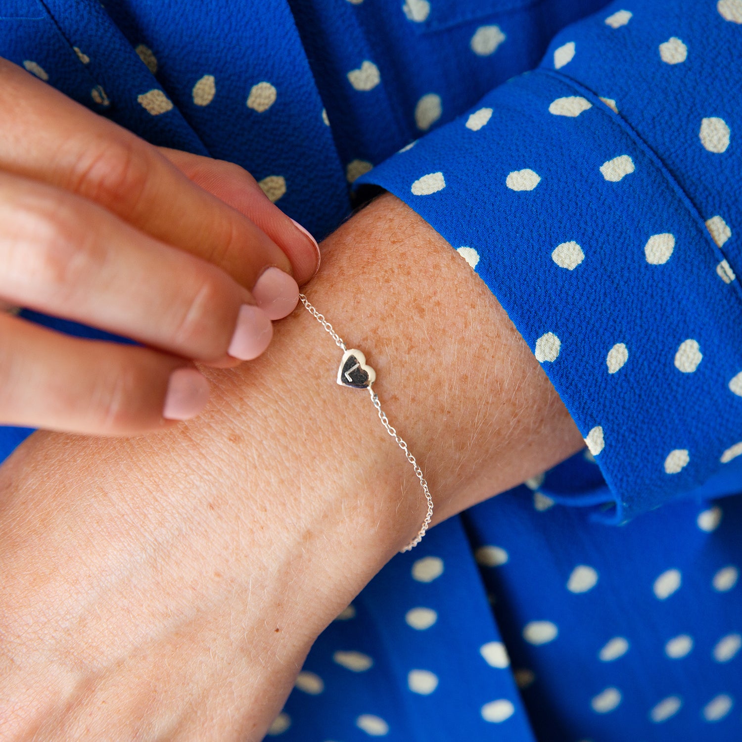 Puffy Heart Bracelet Silver | JENNY BIRD