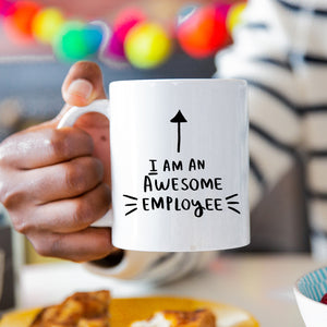 Personalised 'I Am An Awesome Employee' Staff Colleague Mug