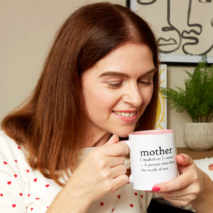 Mother: A Person Who Does The Work Of Ten Mug