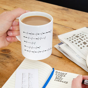 Morse Code Personalised Message Ceramic Mug