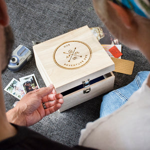 Our Adventure Box' Wooden Memory Box