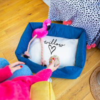 Personalised Name And Heart Dog Pet Bed