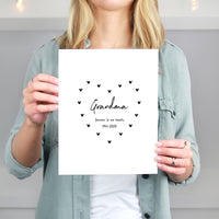 Forever In Our Hearts' Personalised Remembrance Print