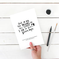 Out Of All The Mum's In The World' Personalised Print