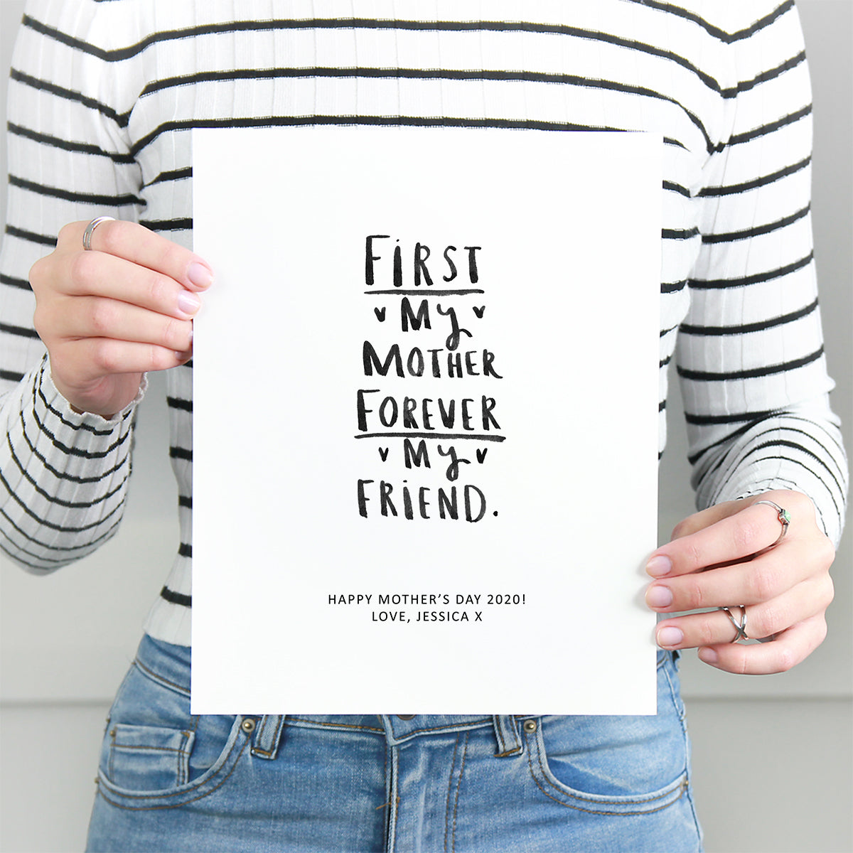 First My Mother Forever My Friend Personalised Print Ellie Ellie