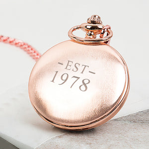 Est' Year Personalised Pocket Watch