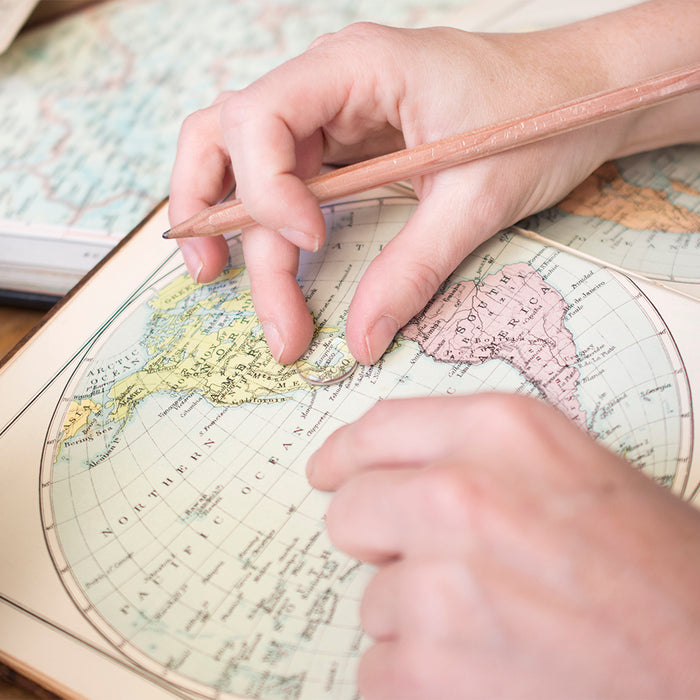 Map Personalised Money Clip