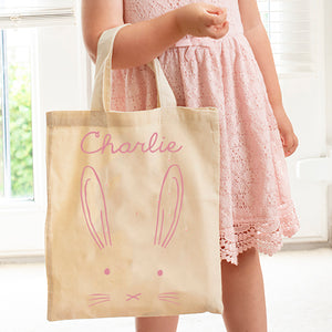 Personalised Easter Bunny Rabbit Egg Hunt Bag