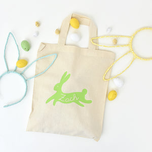 Personalised Bunny Rabbit Easter Egg Hunt Bag