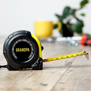 Personalised Name And Message Tape Measure
