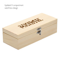 Wooden Watch Box Personalised Date