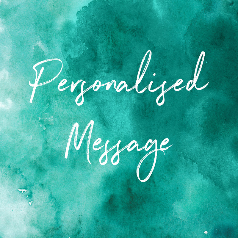 Keepsake Cards - Personalised Message (back of product)