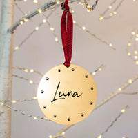 Personalised Pet Name Christmas Decoration Bauble