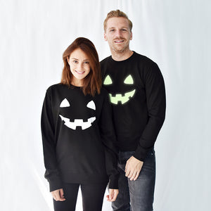 Pumpkin Face' Unisex Halloween Sweatshirt Jumper