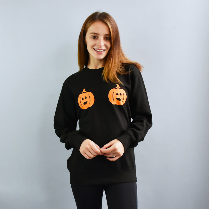 Twin Pumpkin Halloween Sweatshirt Jumper