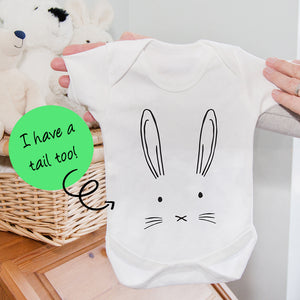 New Baby Bunny Face Romper