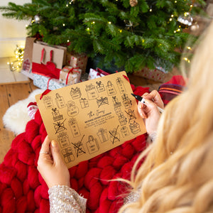 Personalised Reverse Christmas Advent Calendar Reusable
