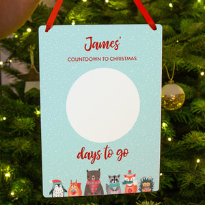 Personalised Children's Countdown To Christmas Calendar