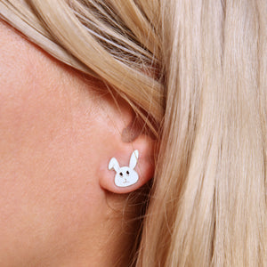 Easter Rabbit and Carrot Earring Studs