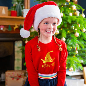 Children's Personalised Elf Christmas Jumper Sweatshirt