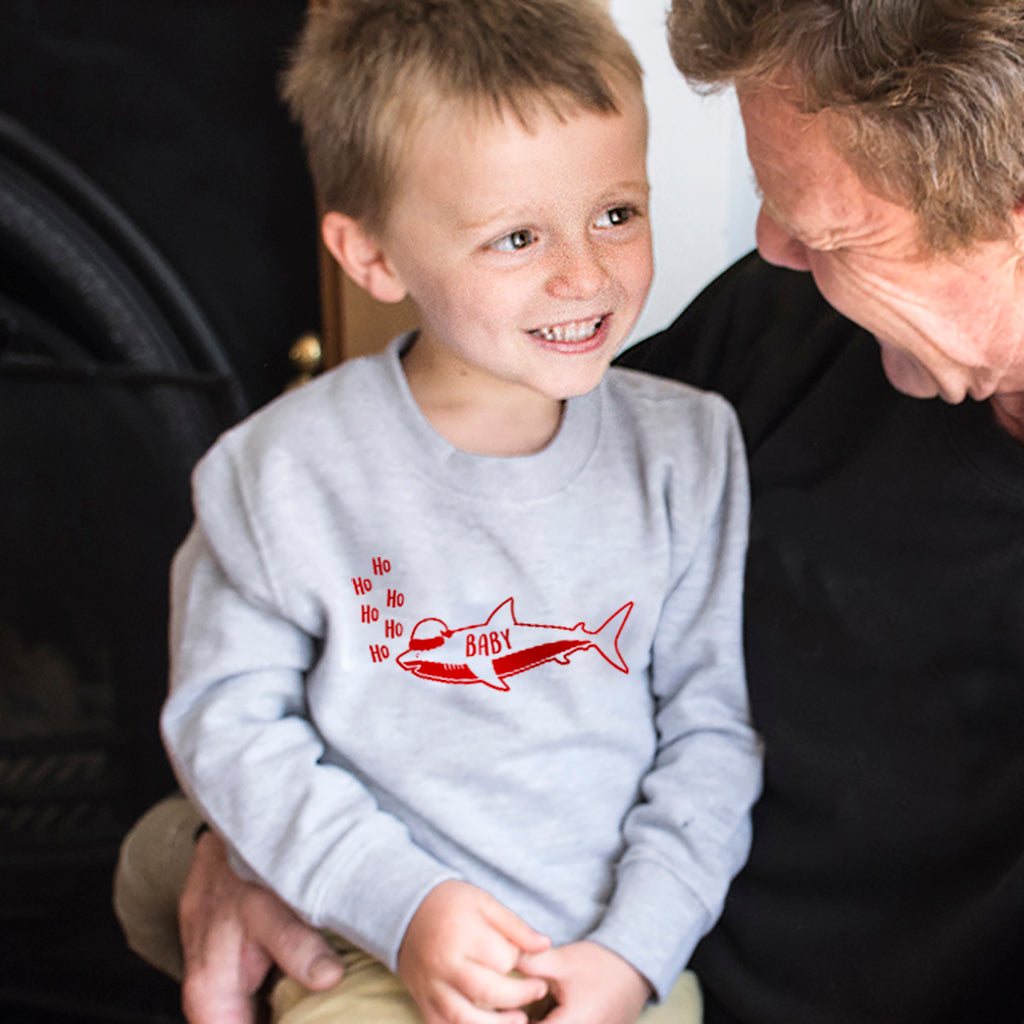 Baby shark xmas jumper top