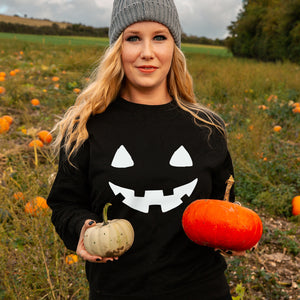 Pumpkin Face' Unisex Halloween Sweatshirt Jumper