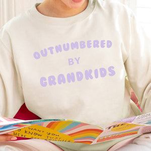 Outnumbered By Grandkids' Grandma Sweatshirt Jumper