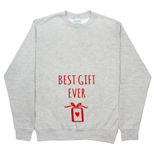 Best Gift Ever' Mum To Be Christmas Jumper Sweatshirt
