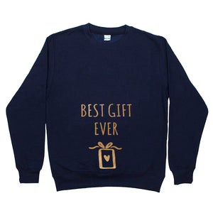 Best Gift Ever' Mum To Be Christmas Jumper Sweatshirt
