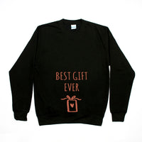 Best Gift Ever' Mum To Be Christmas Jumper Sweatshirt