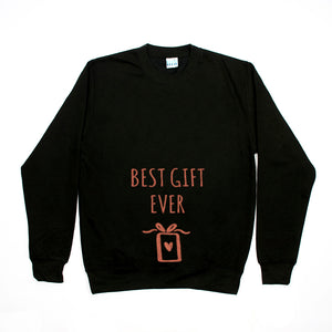 Best Gift Ever' Mum To Be Christmas Jumper Sweatshirt