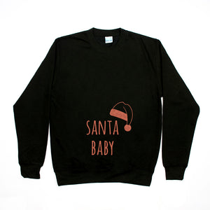 Santa Baby' Mum To Be Christmas Jumper Sweatshirt