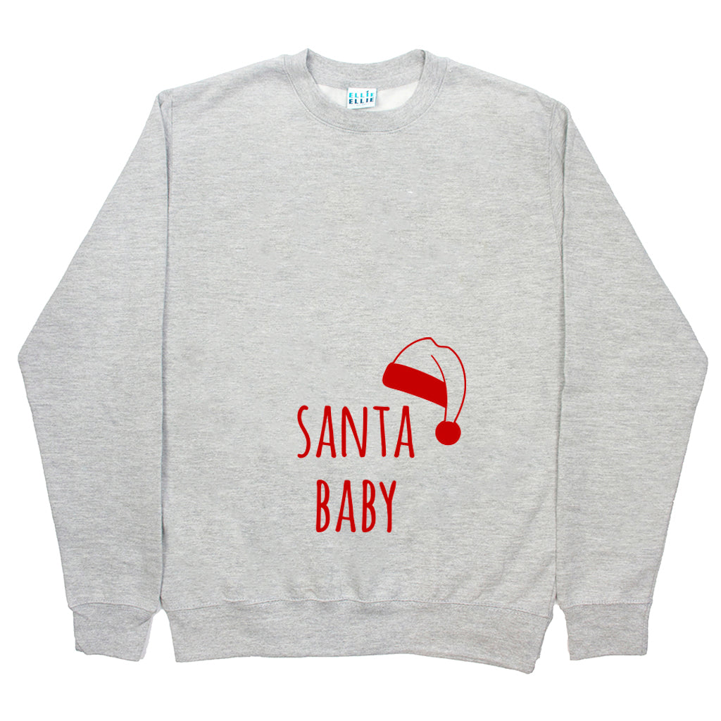 Santa Baby' Mum To Be Christmas Jumper Sweatshirt