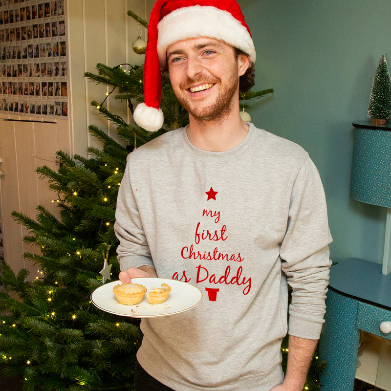 First Christmas As Daddy' Christmas Jumper