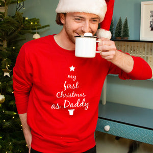 First Christmas As Daddy' Christmas Jumper