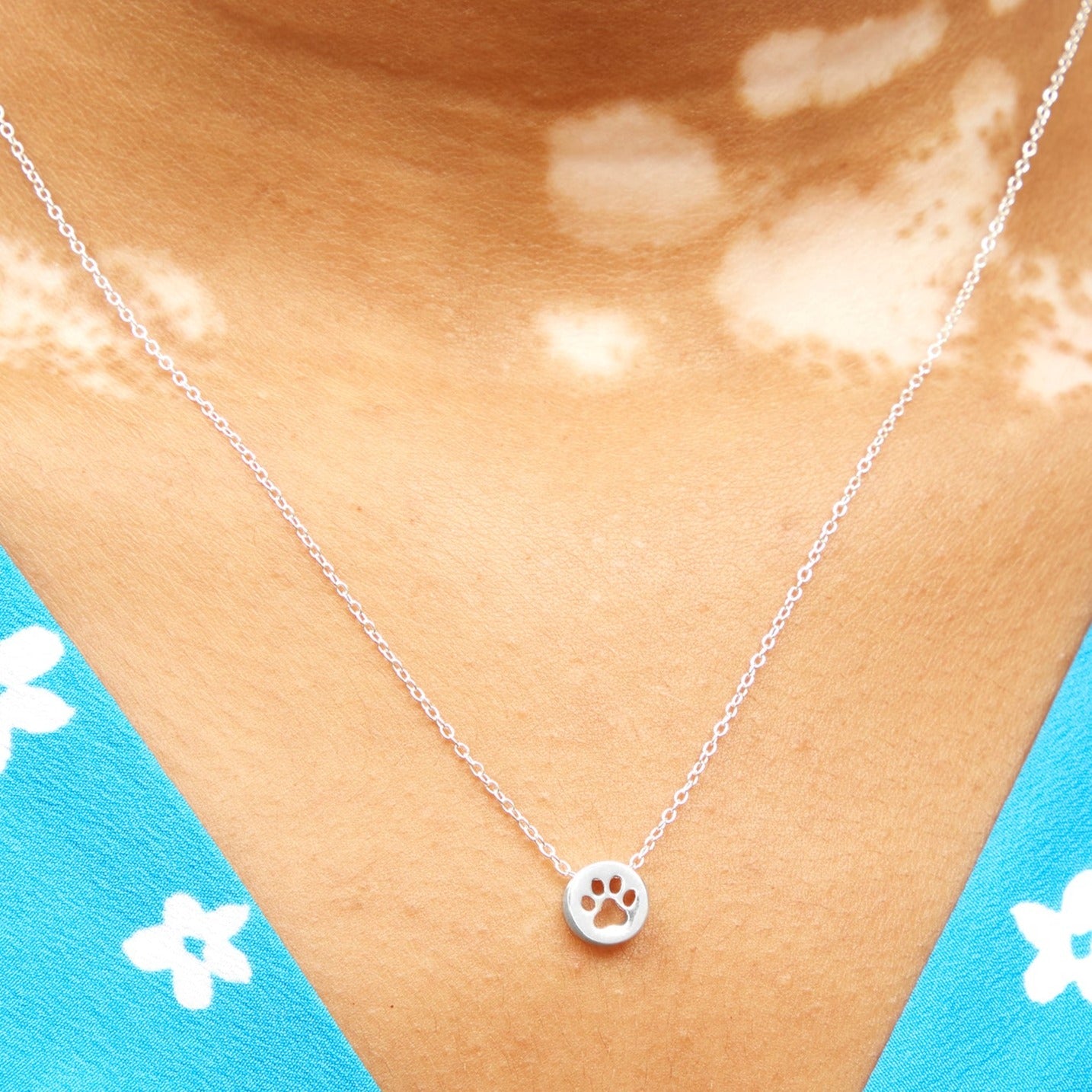 Lucy Heart Paw / Nose Print Necklace