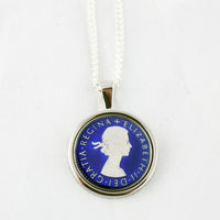 Sixpence Enamel Coin Necklace