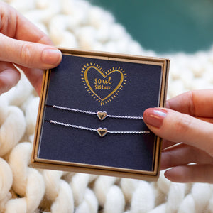Soul Sisters' Friendship Heart Bracelet Set